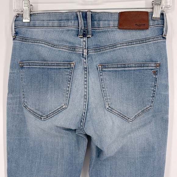 Madewell High Riser Skinny Distressed Light Wash Jeans Women’s Size 24 - Picture 11 of 12